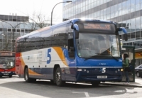 Stagecoach's award-winning Oxford - Cambridge coach service, the X5 is operated by a fleet of dedicated Plaxton Panther-bodied Volvos