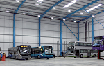 Far from the empty shell featured in CBW995, Optare’s Sherburn plant is now looking like a proper bus facility