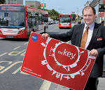 Plymouth Citybus commercial manager Peter Oliver displays the new key to bus travel – Plymouth Citybus key card