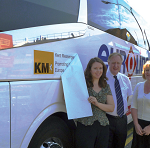 Thea Behrman from Kent Messenger, John Gilbert from Eurolines and Julie Edwards from Visit Kent