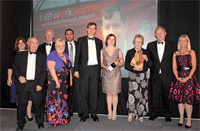 Network Warrington accepting their training and development award