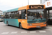 Cardiff Bus could be bankrupted by £50m compensation claim. Sporting the firm’s smart revised livery, a Dart is about to depart Cardiff Central bus station on September 3, 2011