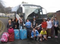 Fareham based Lucketts Travel provided a complimentary coach to the group of Year 11 pupils from King Richard School in Paulsgrove