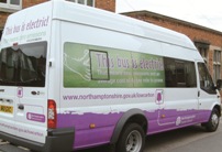 Northamptonshire CC’s electric minibus will cost £2 per day to run