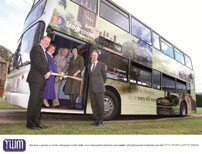 At the launch event, Ian Manning, MD of Stagecoach West, was joined by Cllr Julie Woodward, the Mayor of Hereford, Cllr Caroline Utting, the deputy mayor of Ross-on-Wye, Cllr Adrian Blackshaw, Herefordshire Council Cabinet member for Highways & Transportation and Cllr Mark Hawthorne, the leader of Gloucestershire County Council.