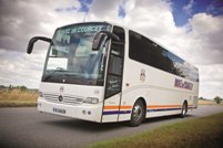 Travel de Courcey converted one of their Mercedes Touro coaches from Euro 3 to Euro 4 to cope with the London LEZ which comes into force next year