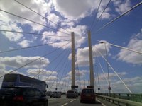 The Dartford Crossing carries about 150,000 vehicles a day
