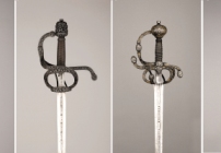 Rapiers on display at the museum