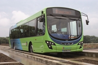 Five new Wrightbus Eclipse Volvo single-deckers will join the 10 already dedicated to the Cambridgeshire Guided Busway (pictured)