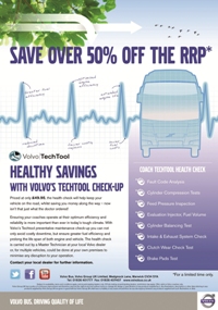 Volvo Bus’ TechTool health check will cost £49.94 for a limited time only