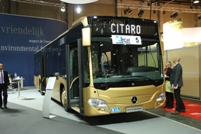 The new Mercedes-Benz Citaro, pictured at Busworld Kortrijk 2011