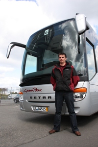 One of the three short-listed people for the Young Industry Professional award is York Pullman’s Kevin Walker, who is seen here at the Setra Grand Prix on April 13, 2011, which was featured in CBW at the time