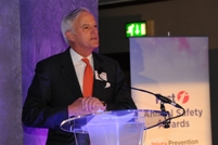 FirstGroup CEO, Tim O’Toole, speaking at the company’s annual Safety and Environmental Awards