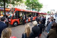 The first four of the eight electric buses will run on trent barton’s centrelink route