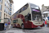 Lothian buses are receiving the bulk of latest wave of funding. Pictured is one of the BAE Systems ADL Enviro 400 Hybrids launched in September 2011