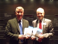Pictured at the launch are Malcolm Robson (left) and Peter Bradley