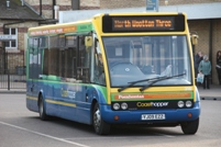 One of the dedicated Optare Solos on lay over between trips at King’s Lynn bus station