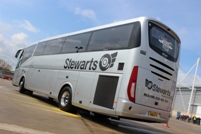 A Stewarts Irizar i6 pictured at the UK Coach Rally in 2012
