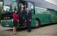 Sarah Kinch, Senior Relationship Manager at Lombard, with Andrew Cousins, Proprietor of Kings Coaches and Colin Gathercole, NatWest Relationship Manager