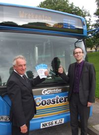 Cllr John McElroy from Gateshead Council and Graham Hill from Go North East