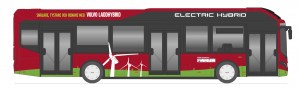 The quick-charge Volvo 7900Hs will run for part of their journeys on electricity alone but have a small deisel engine which can kick in