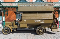 The B-Type made its public debut as a ‘battle bus’ last Friday outside the London Transport Museum