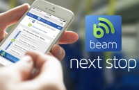 The system combines with Beam WiFi to provide next-stop announcements through mobile devices, without using any of the passenger’s data