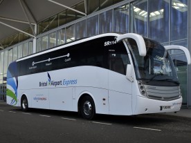 Among the National Express coach services operated by Edwards Coaches is the Bristol Airport to Cardiff city centre, via Newport route