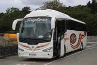 The acquisition of Grosvenor comes hot on the heels of Taylors' purchase of Axe Vale. A Taylors Scania Irizar i6 coach is seen at Dolgellau coach park on September 3. GARETH EVANS