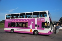 The distinctive route branding was designed in-house by EYMS