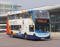 Stagecoach finished top of the big five bus operators by a margin on 52 places on the table of 250 companies. DAVID BELL