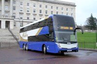 The new coaches have styling that draws on themes from the Caetano Levante. SCANIA (GB)