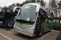 Blakes Coaches of East Anstey, near Tiverton has taken part in the UK Coach Rally for a number of years. The Irizar-bodied Scania is seen at Alton Towers, where the 2015 event was held. GARETH EVANS