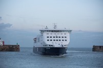 DFDS Cote des Dunes is seen entering Dover port