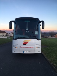 Bova Futura 'YJ10JYW' is the first coach to carry the new livery