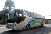 Paris was chosen as a venue for to preview the electric coach after the city’s mayor highlighted the pollution created by diesel coaches