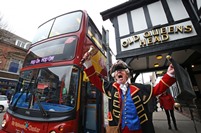 Town Crier David Mitchell helped to relaunch the service on March 19