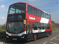 The Wrightbus Gemini-bodied VDLs will be used on Chalkwell’s local daytime bus network when not in use for school services