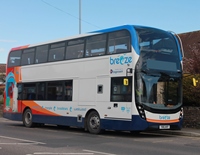 The Breeze-branded ADL Enviro 400-bodied Scanias are running on Stagecoach’s 8, 8A and 8X services in Thanet