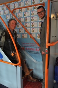 Campbell Ross-Bain, Operations Manager for Cambridge Park & Ride, and Ross Burton, Commercial Manager, Stagecoach East