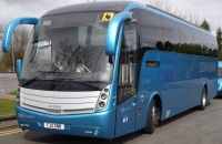 Vehicles allocated to Edwards' new Pembrokeshire operation include Caetano Levante-bodied Volvo B9Rs previously used on the firm's National Express diagrams. CHRIS NEWSOME