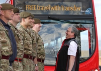 Trandev passengers wearing uniform were granted free travel on June 25