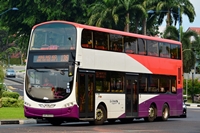 2.This SBS Transit Wrightbus-bodied Volvo B9TL is one of the buses transferred to Go-Ahead Singapore for the commencement of its contract. BUSINTERCHANGE.NET