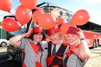 Trent Barton Red Arrow drivers Christine Severn, David ‘Barney’ Askew and Carole Hind