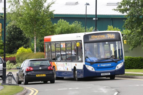 Stagecoach bus photography at Business Parks. Pictured is Birch coppice - which is in Tamworth Staffs, B78 1BF - route 766 and 767. Picture by Shaun Fellows / Shine Pix