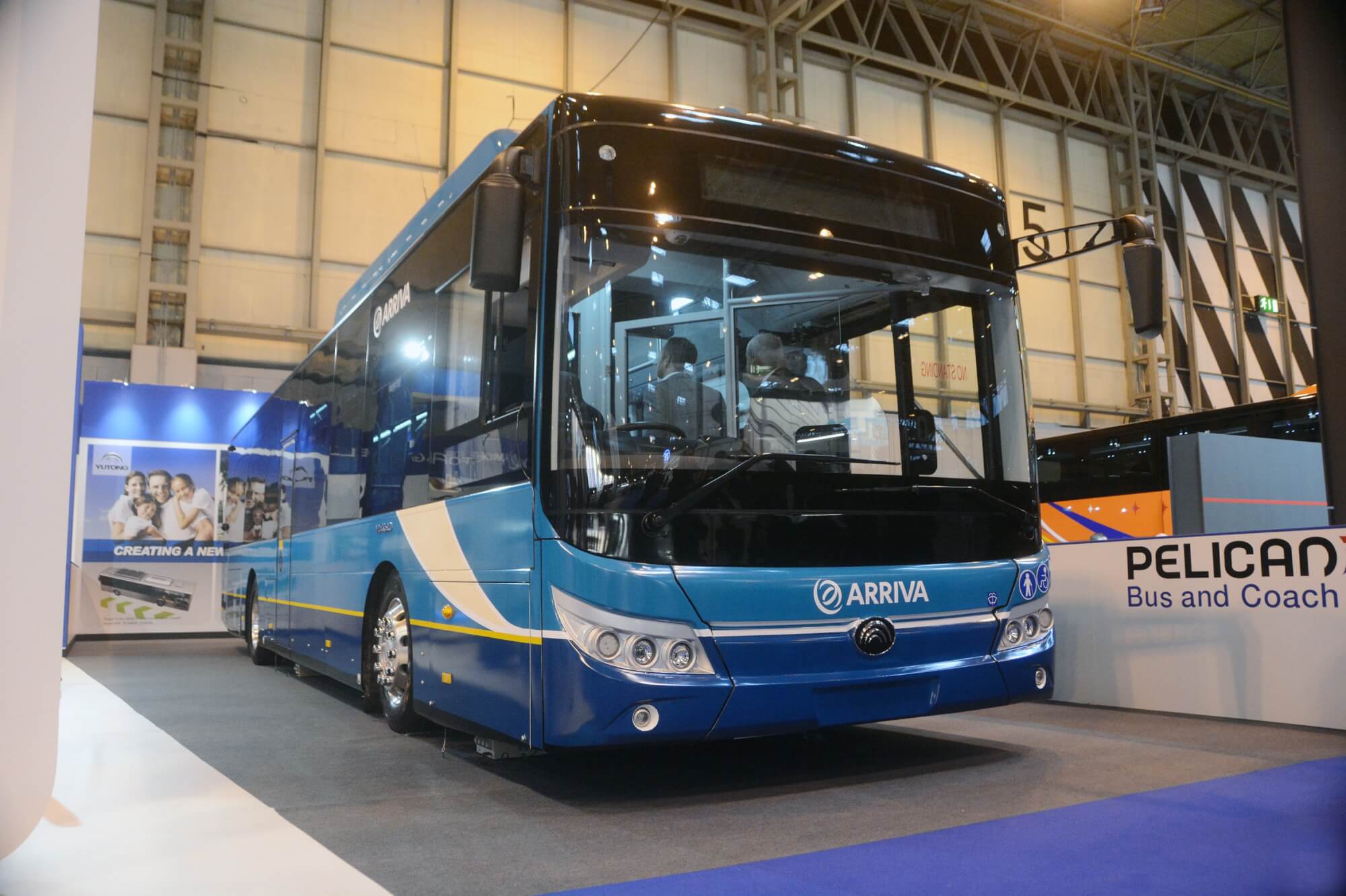 The Yutong E1 Arriva electric bus Euro Bus Expo 2016