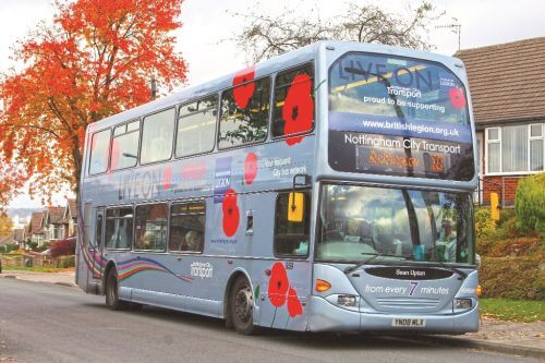 The vehicle will feature 224 names on the rear, paying reverence to the NCT employees who gave their lives during World War One. NOTTINGHAM CITY TRANSPORT