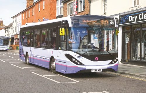 Investment during the half year to September 30, 2016 included this Enviro200 MMC with First Essex. DAVID BELL