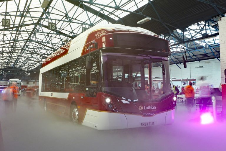 Electric Wrightbus Streetair Fleet Launches With Lothian Buses Cbw