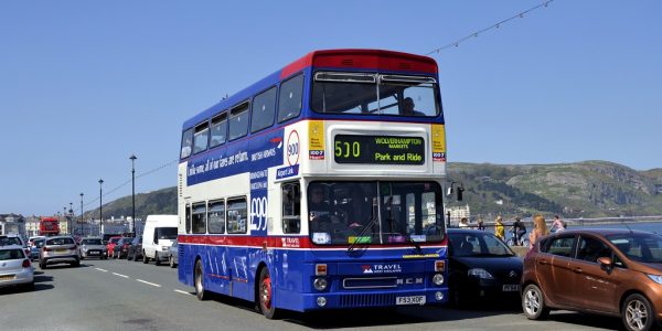 One of the last National Express West Midlands MCW Metrobuses in service at Coventry in 2009 was this bus at Llandudno. CHRIS NEWTO